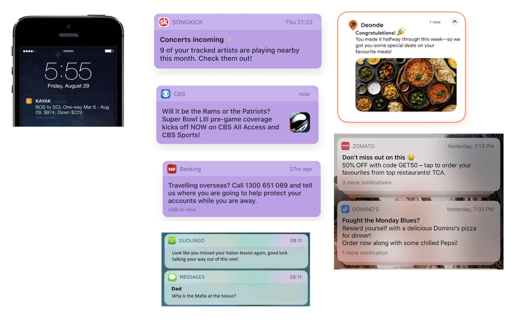 app notification