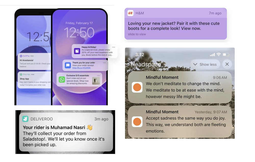 App notifications